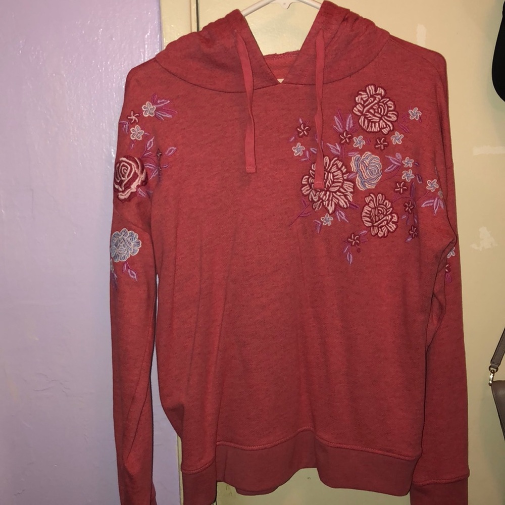Aeropostale Size M floral print hoodie